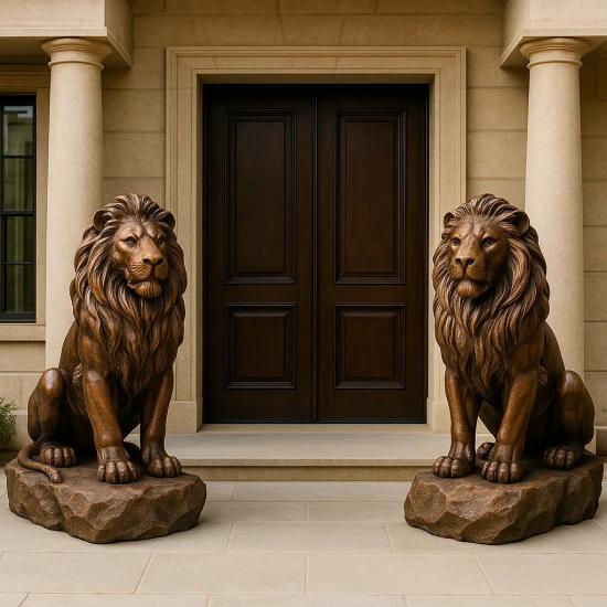 Oturan Aslan Heykeli 170 Cm